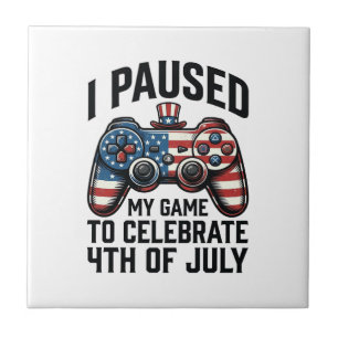 4th of July Gamer Patriotic Video Game Shirt_1 Tile