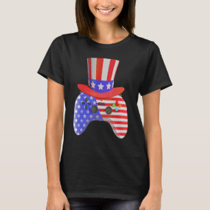 4th Of July Gaming  Video Game Controller T-Shirt