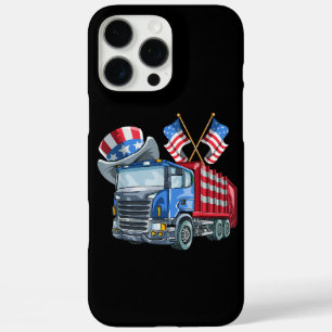 4th of July Garbage Truck Funny Shirt Men Women iPhone 16 Pro Max Case
