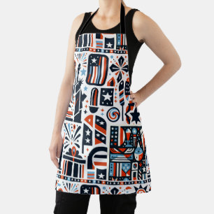 4th of July Generative Pattern Apron