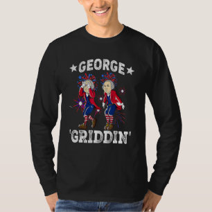 4th Of July George Washington Griddy George Griddi T-Shirt