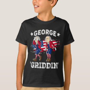 4th Of July George Washington Griddy George Griddi T-Shirt