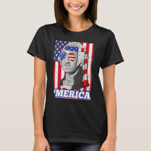 4th Of July George Washington Patriotic Merica Fla T-Shirt