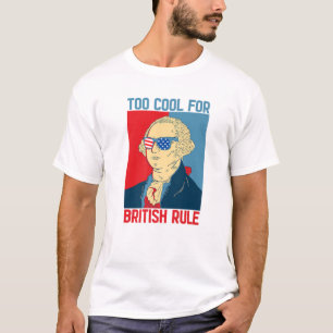 4Th Of July George Washington USA Too Cool For Bri T-Shirt
