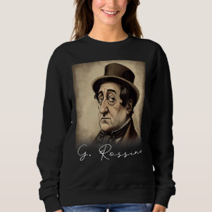 4th of July Gioachino Rossini US Flag Musician Com Sweatshirt
