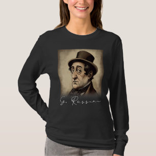 4th of July Gioachino Rossini US Flag Musician Com T-Shirt