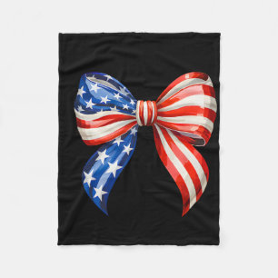 4th Of July Gnomes American Flag Patriotic Indepen Fleece Blanket