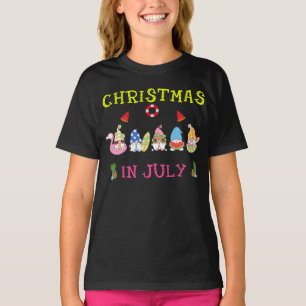 4th of July Gnomes Christmas in July Gnomes  T-Shirt