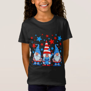 4th of July Gnomes Patriotic American Flag Cute Gn T-Shirt