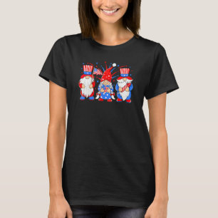 4th Of July Gnomes Patriotic American Flag Cute Th T-Shirt