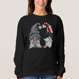 4th Of July Gnomies For Proud Veteran Two Patriot Sweatshirt