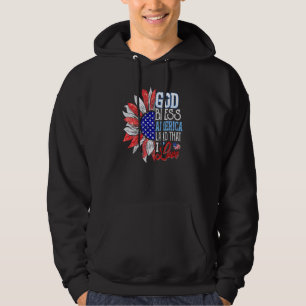 4th Of July God Bless America Land That I Love Sun Hoodie