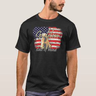 4th Of July Golden Retriever Flag T-Shirt