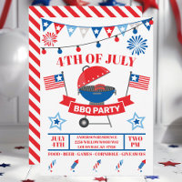 4th Of July Grill Red Barbeque BBQ Party