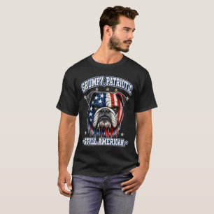 4th Of July Grumpy Patriotic Bulldog T-shirts