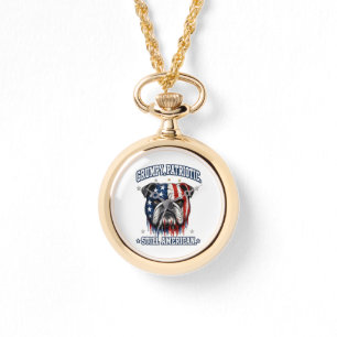 4th Of July Grumpy Patriotic Bulldog Watch