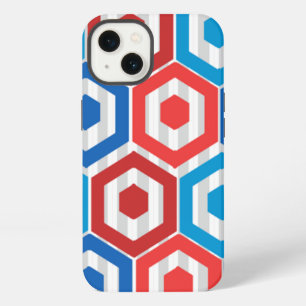4th of July Hexagons iPhone 13 Case
