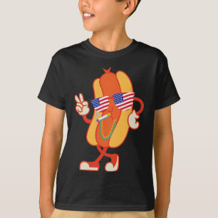 4th Of July Hotdog Funny Fourth Of July Patriotic  T-Shirt