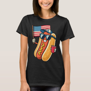 4th Of July Hotdog Funny Fourth Of July Patriotic T-Shirt