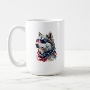 4th Of July Husky Mug
