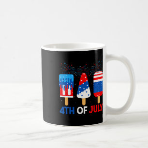 4th Of July Ice Creams Funny Patriotic American Fl Coffee Mug