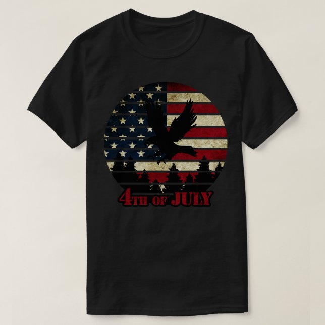 4th of July Independence Day (4) T-Shirt (Design Front)