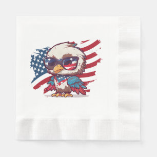 4th of july independence day bird american eagles napkin