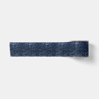 4th of July Independence Day Blue Glitter Ribbon Satin Ribbon