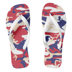 4th of July, Independence day, Camouflage Beige Jandals