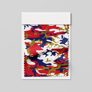4th of July, Independence day, Camouflage Gold Fabric