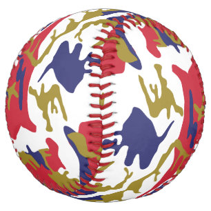 4th of July, Independence day, Camouflage Gold Softball