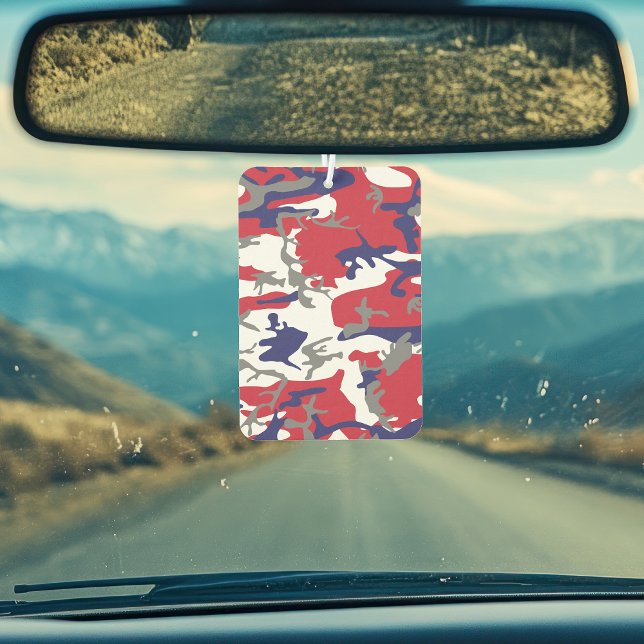 4th of July, Independence day, Camouflage Grey Car Air Freshener (Creator Uploaded)