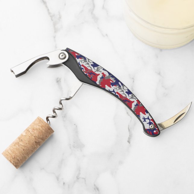 4th of July, Independence day, Camouflage Grey Corkscrew (Front)