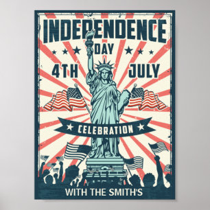 4th of July Independence day Celebration Poster