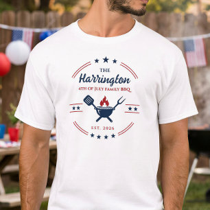 4th of July Independence Day Family BBQ T-Shirt