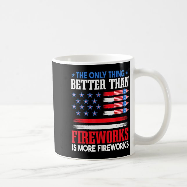 4th of July Independence Day Firework American Coffee Mug (Right)