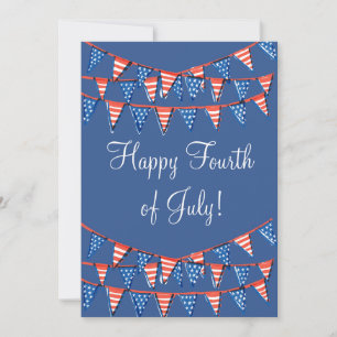 4th of July - Independence Day - Flag   Holiday Card