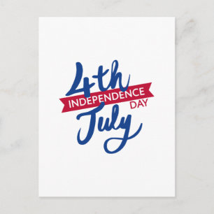 4th of July Independence Day Holiday Postcard