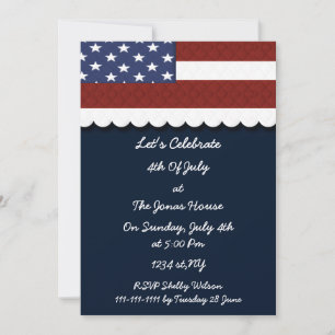 4th of july independence day party invites