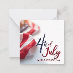 4th of July Independence Day Patriotic Design Card