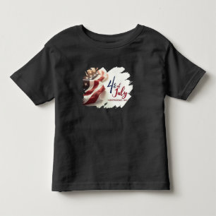 4th of July Independence Day Patriotic Design Toddler T-Shirt