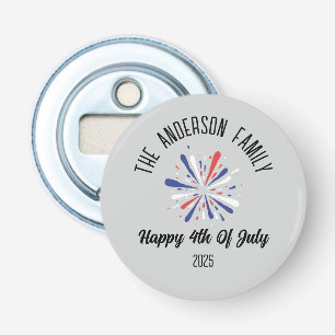 4th of July Independence Day Personalised Name Bottle Opener
