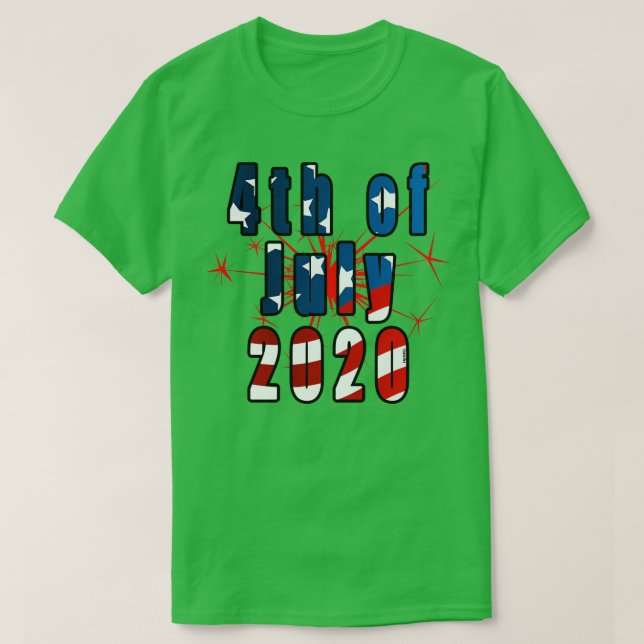 4th of July Independence Day T-Shirt (Design Front)