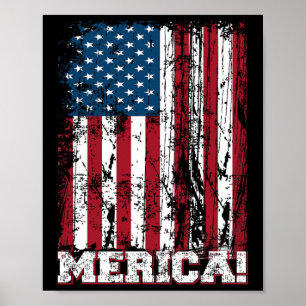 4th Of July Independence Day Us American Flag Patr Poster