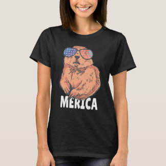 4th Of July Independence Day Usa American Prairie  T-Shirt