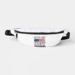4th of July Independence Day Vintage Shirt Design_ Bum Bags