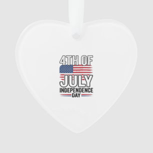4th of July Independence Day Vintage Shirt Design_ Ornament