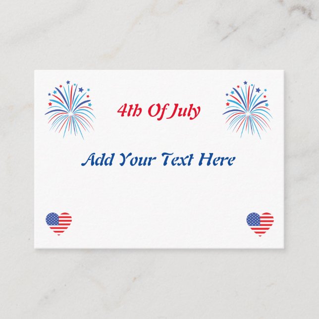 4th Of July Invitation Card,Independence Day (Front)