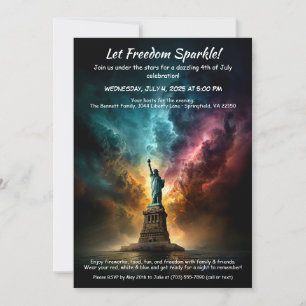 4th of July Invitation – Statue of Liberty 
