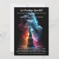 4th of July Invitation – Statue of Liberty 